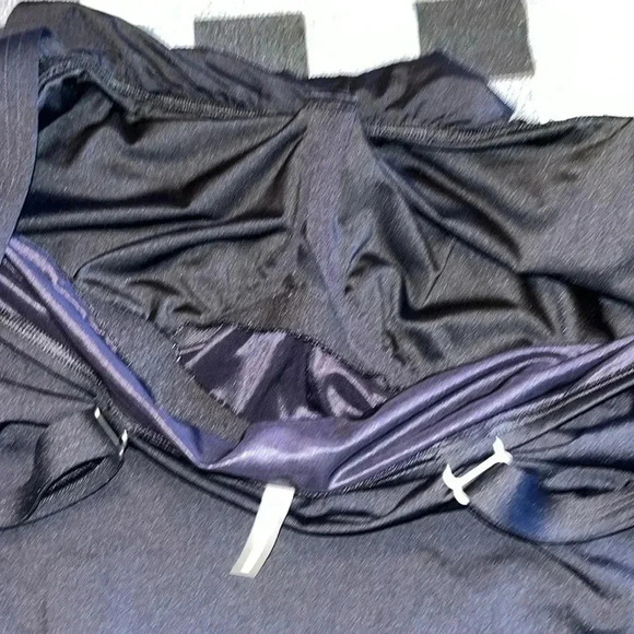 LANDS END black Tankini swim top size 12 DDD bra sized swim - Picture 4 of 6